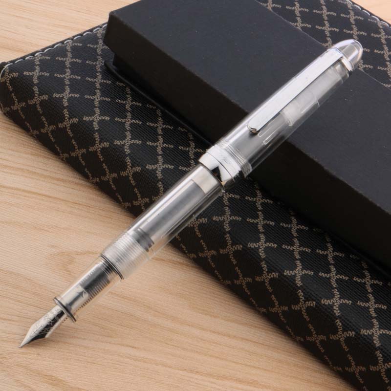Jinhao 992 Plastic Fountain Pen Transparent Rotate Clip Classic Style M Lorelei Stationery Student Office School Supplies