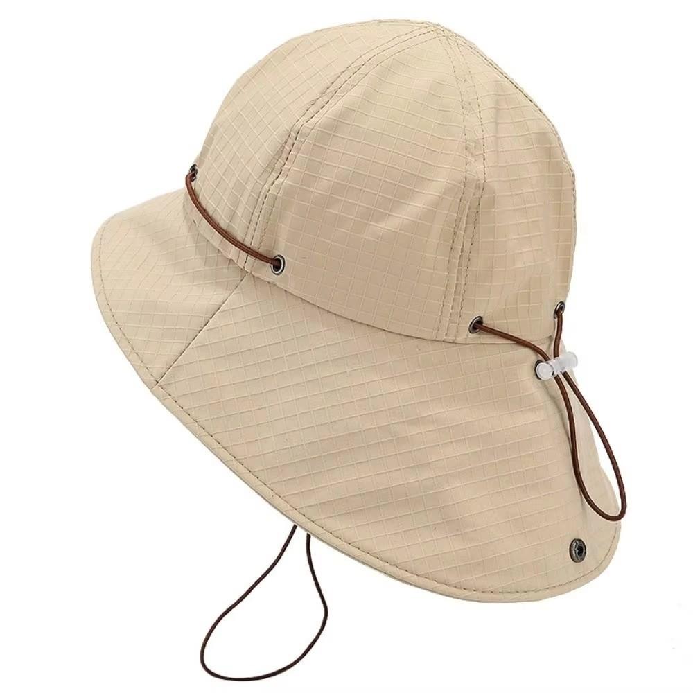 UV Protection Bucket Hat Adjustable Casual Sun Protection Hat Gifts Summer Drawstring Bucket Cap