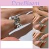 Elegant Adjustable Geometric Zirconia Ring For Women With Unique Design In Copper