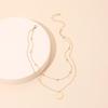 ins popular jewelry, multi-layer personalized sequins stacked necklace, fashionable and simple layered collarbone chain