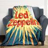 1PC Led Zeppelin Blanket Soft Warm All Season Throw for Sofa, Bed, Car, Office Vibrant Colorful Design, Durable & Cozy Gift