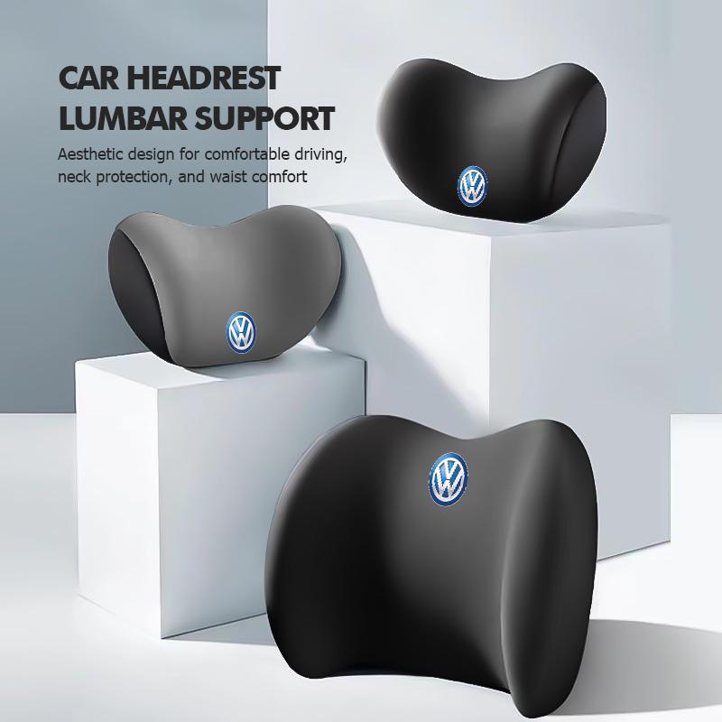 For Volkswagen VW Car Headrest Lumbar Support Neckpillow Waist Elastic Cushion Passat Golf 4 5 6 Tiguan Polo Scirocco Jetta CC zg6
