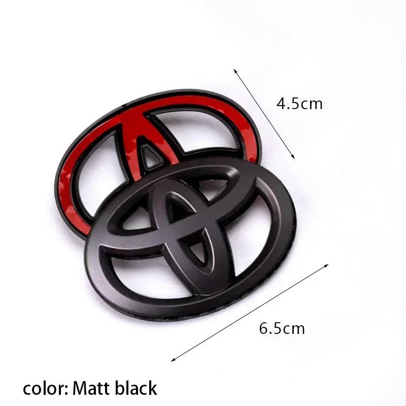 

steering wheel Toyota logo ABS For Toyota Coorolla Camry reiz RAV4 Crown Avalon CHR car logo sticker label modified accessories