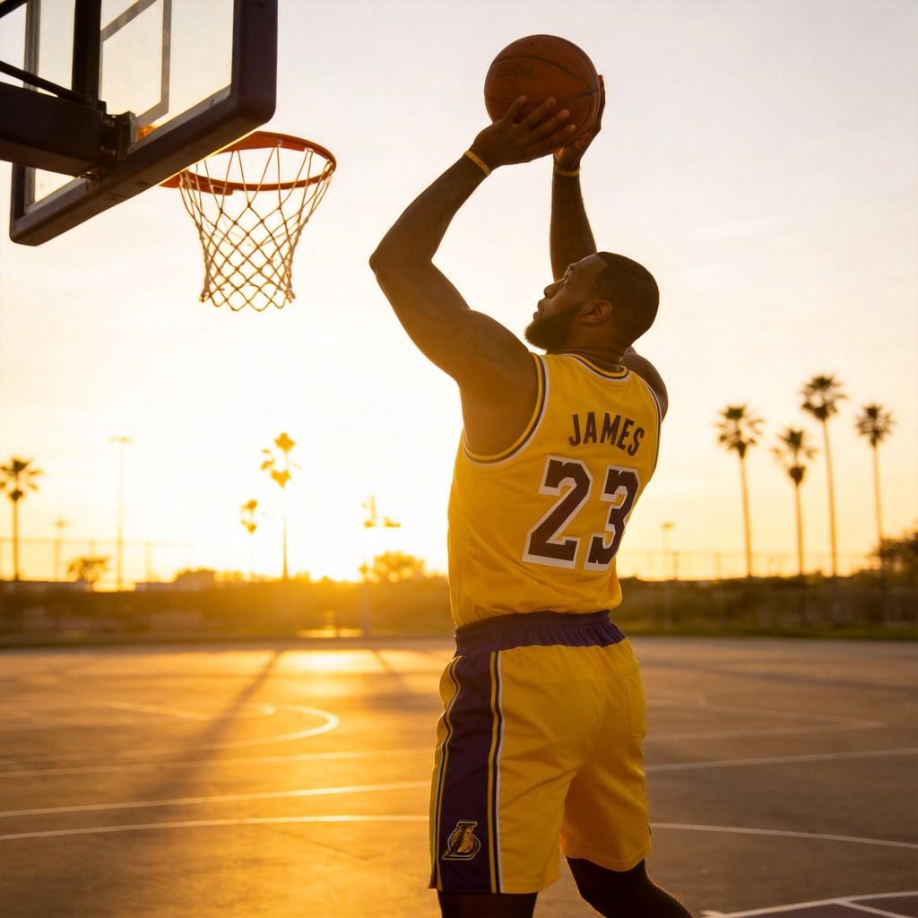 Lakers Lebron James Kosárlabda Mezsese Szett Gyorsan Száradó Anyaggal Gyerekeknek és Felnőtteknek