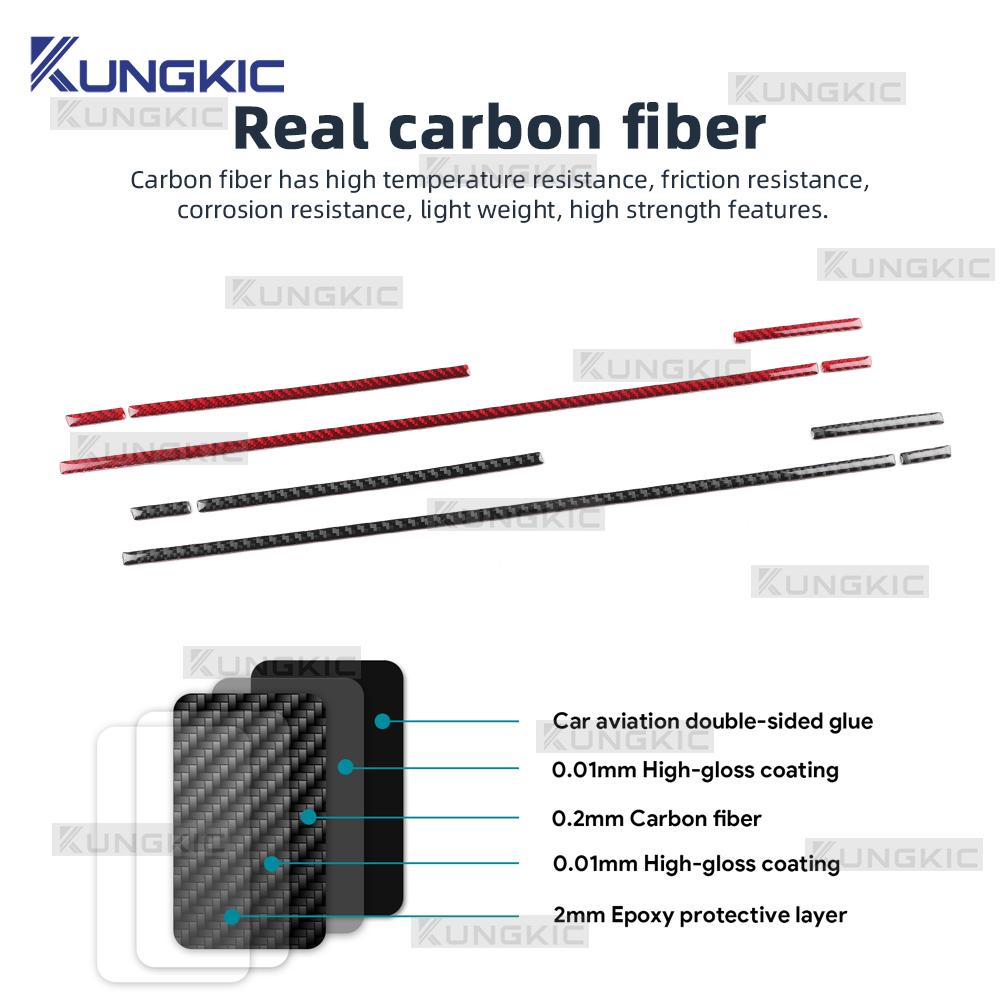 Echter Weicher Karbonfaser-Aufkleber Für Suzuki Swift ZC31S/ZC32S 2005 2006 2007 2008 2009 2010 Auto Mittelkonsole Beifahrer-Zierleiste