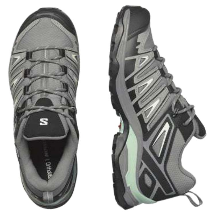 SALOMON X Ultra Pioneer Comfortable Slip Resistant Slip Resistant Low Top Outdoor Shoes Women's Gray Black L47520800