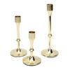 3 Pcs Candlestick Holder Steel Vintage Tall Metal Taper Candle Holders with Round Base for Table Wedding Housewarming