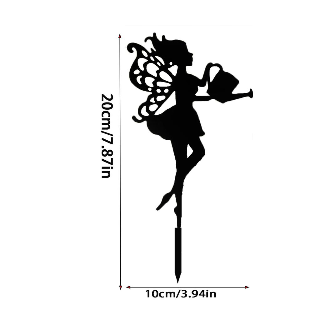 1pc Fantasy Style Iron Garden Stake Decorative Parks Courtyard Metal Decorations Indoor and Outdoor Decorations for Garden Yard