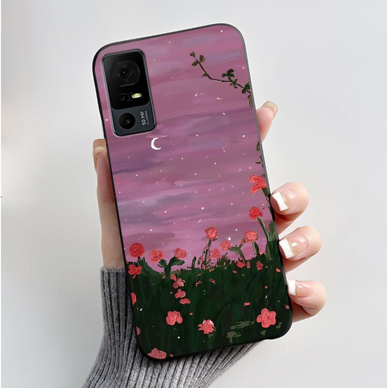 Cute Case For TCL 40 XL Fundas TCL 40T T608DL Cover For Lively Jitterbug Smart 4 Printing Shells Protective Soft Silicone Casing