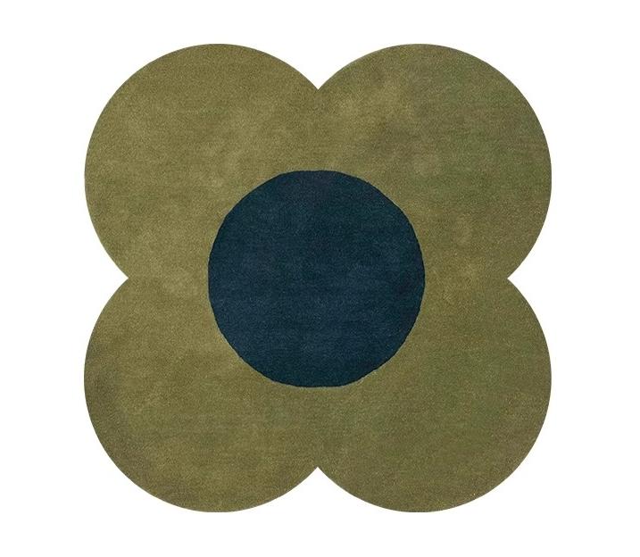 Tapis à motifs floraux pour salon Tapis de sol épais en peluche pour chevet Tapis doux et moelleux Style nordique Décor de chambre Tapis irrégulier 160x160CM