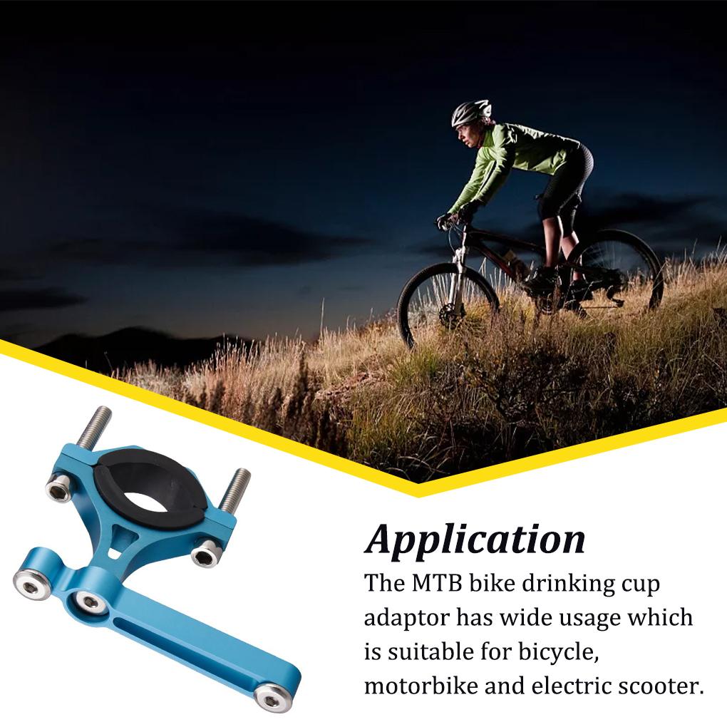 Bicycle Water Bottle Holder Adapter Drinking Conversion 90 Degree Rotatable Frame Support Bracket Riding Accessory