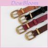 Classic Ladies Leather Belt With Metal Pin Buckle For Casual And Business Wear