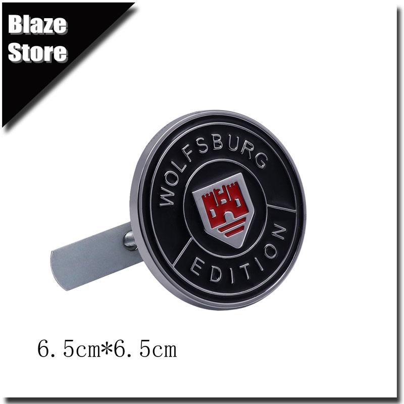 3D Metall Auto Karosserie Kühlergrill Plakette WOLFSBURG EDITION Emblem Auto Aufkleber Für Polo Golf Santana Passat Käfer Touareg