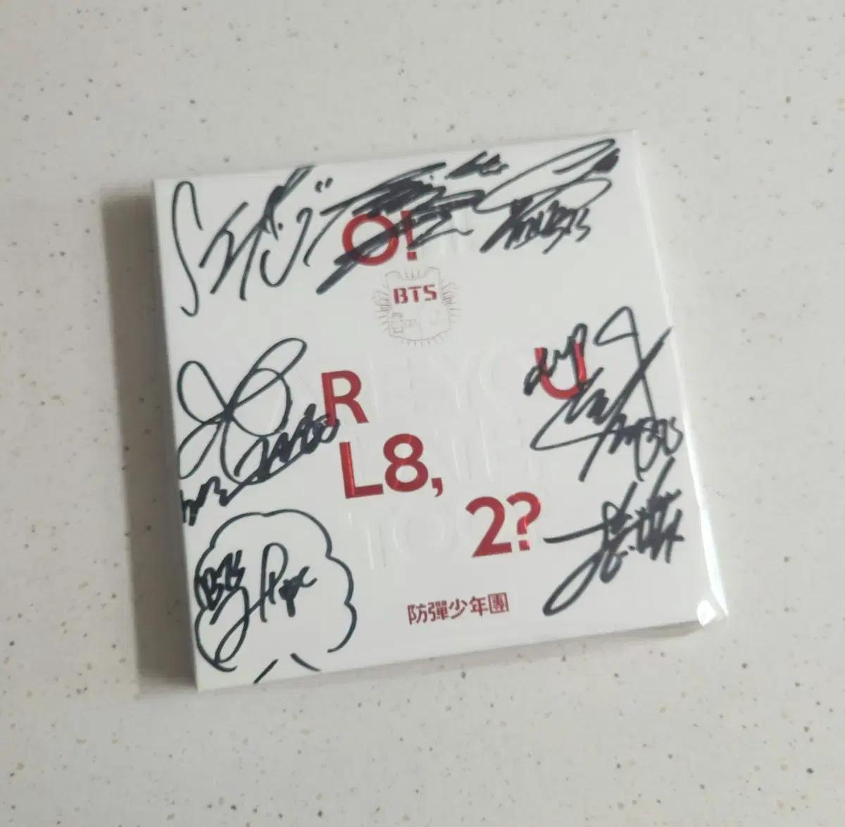 

BTS Bangtan Boys autographed album on sale Used