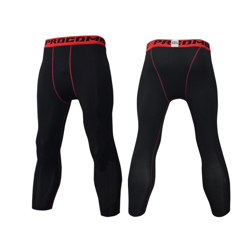 Men's Seven-Point Compression Tights for Basketball and Sports Training