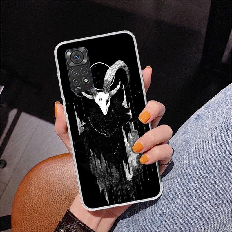 Satanic Goat Satan Devil Phone Case For Xiaomi Redmi Note 15 14 13 12S 12 11 Pro Plus 14S 11S 11E 10 10S 11T 5G Personalized Cov