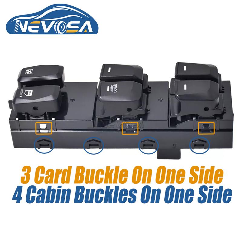 NEVOSA 93576-2S000 93571-2S050 Left Window Switch Passenger Button For Hyundai Tucson Ix35 2010 2011 2012 2013 2014 93580-2Z000