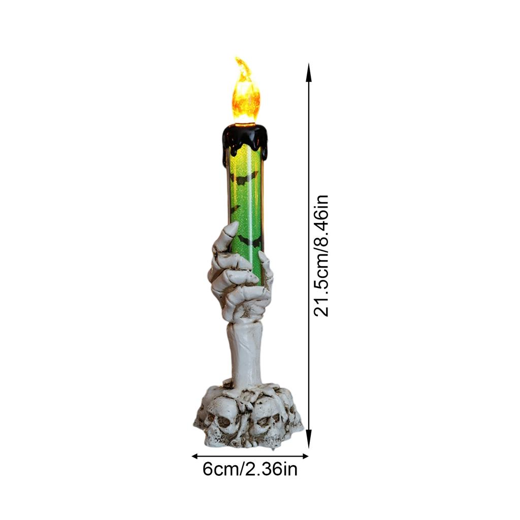 Halloween Hand Electronic Candle LED Light for Home Party Decoration Safe Indoor Battery Operated