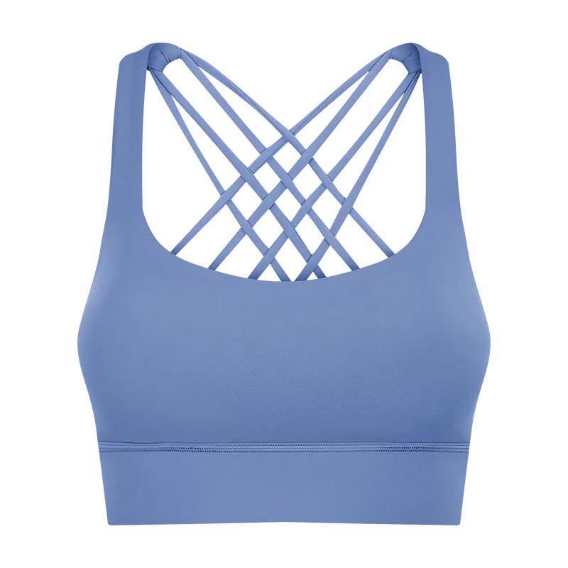 Breathable Cross-Back Sports Yoga Bra