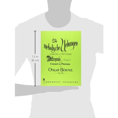 Wittner Boehme: 24 Melodic Exercises (Trumpet Instruction Book) Zimmermann Publishers White