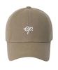 Ipidibellob Vintage Leather Strap Ball Cap Beige