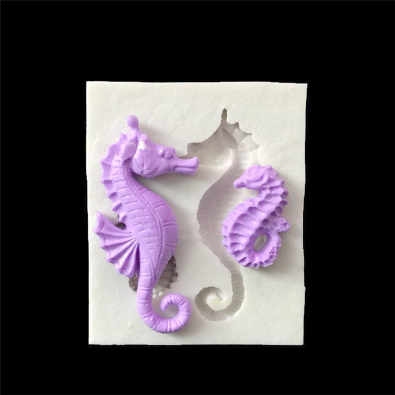 

Sugarcraft Sea Horse силиконовая форма для помадки инструменты для украшения торта форма для шоколадной мастики