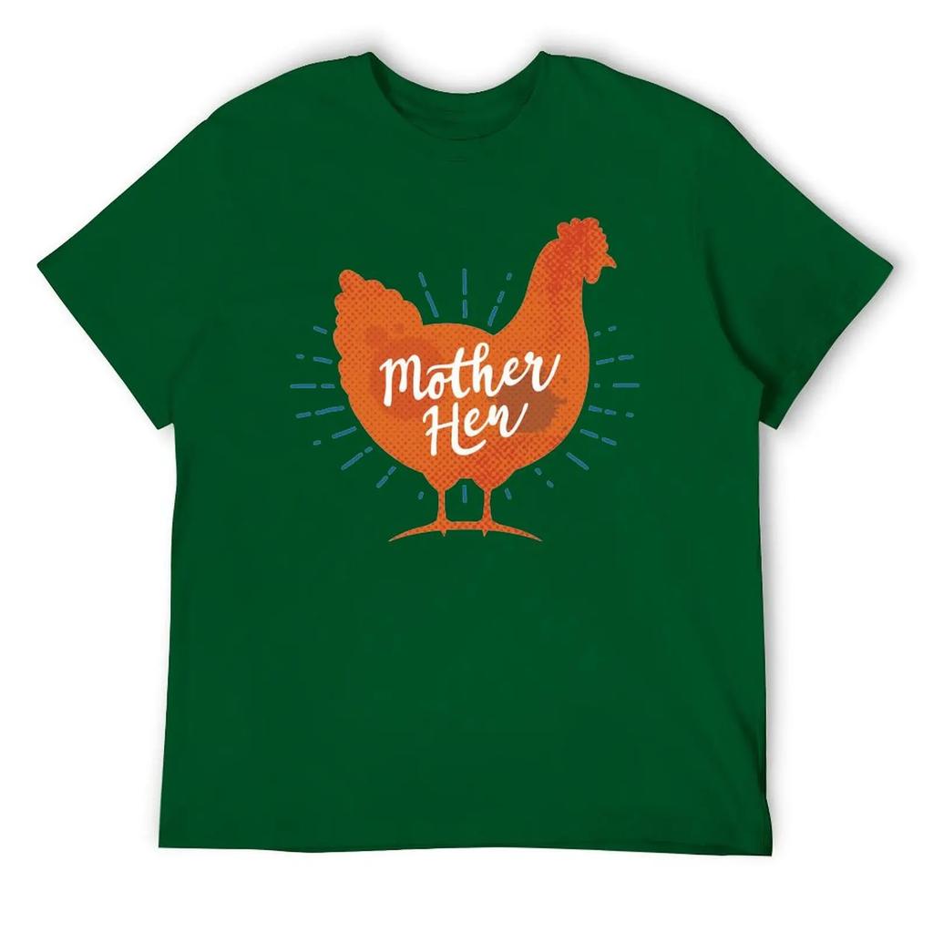 Muttertag Hühnermutter Hühner Mama Damen T-Shirt Rundhals Bewegen Humor Grafik Top Tee Kreative Aktivität Wettbewerb USA S