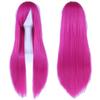 80cm Long Synthetic Hair Layered Anime Straight Hairpiece Halloween Cosplay Wigs  Carnival