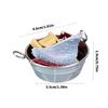 Mini Play Washing Basin For Doll Furniture Set Compact Size Perfect For Imaginative 3+ Years Old Kids