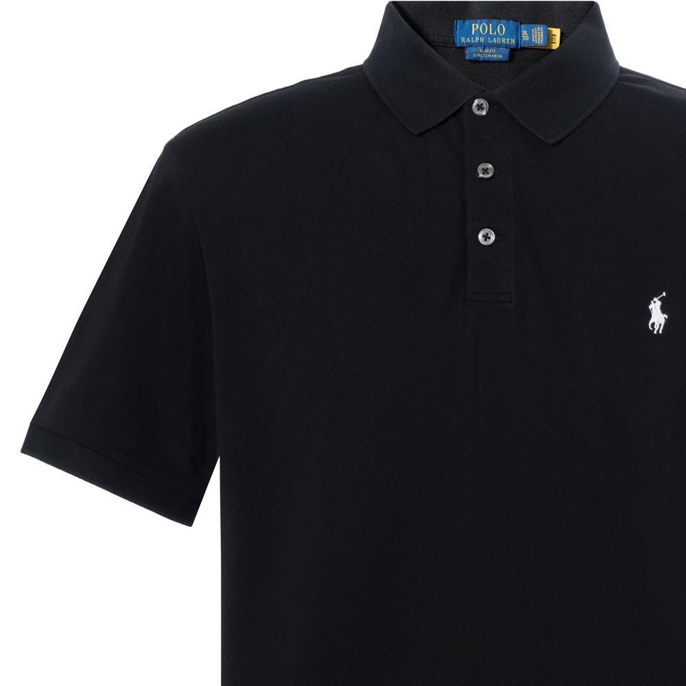 Polo Ralph Lauren Slim Fit Solid Color Polo Shirt Men Tops Black 710541705-007