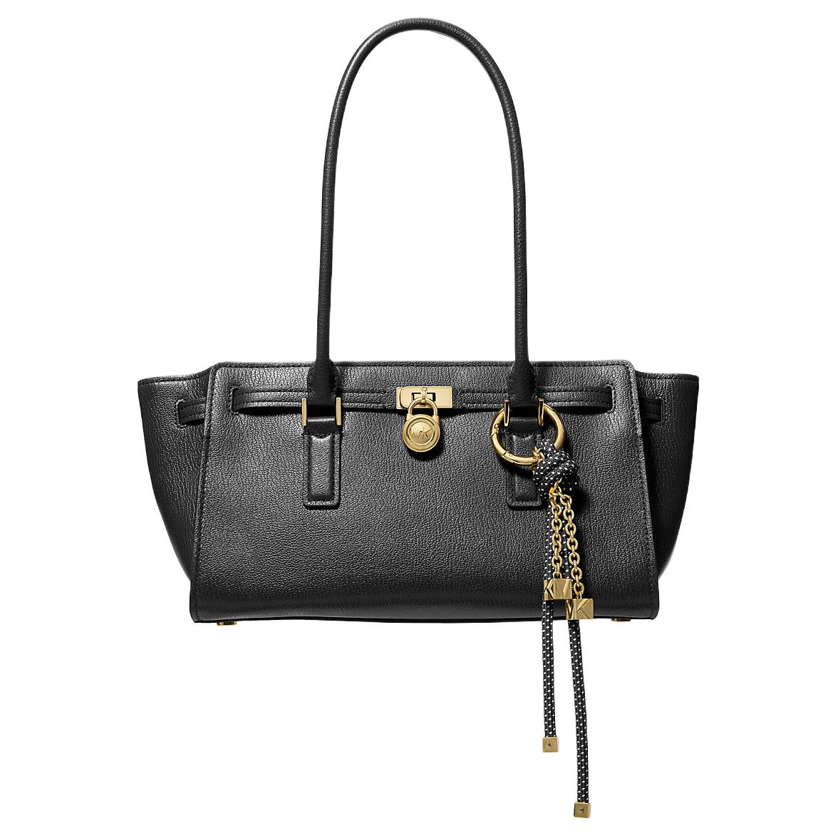 

Michael Kors Classic Logo Leather Shoulder Bag Small Women shoulder bag Black 30F5GNXT0L-001 Basic Set (Bag+Dust Bag)