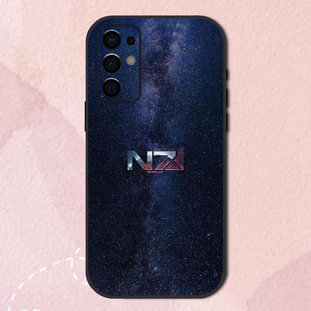 

N7 M-Mass Effect Game Phone Case For Samsung S24,S21,S22,S23,S30,Ultra,S20,Plus,Fe,Lite,Note,10,9,5G Black Soft Shell Samsung S24