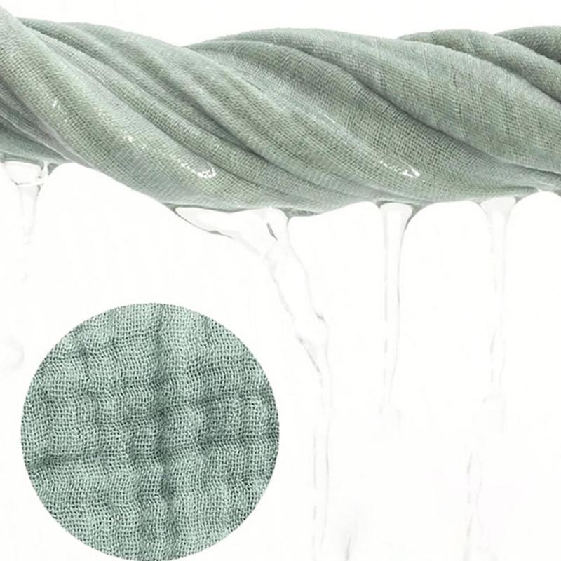 Thick 4 Layer Face Towel Soft Absorbent Baby Square Towel Comfortable Washcloths for Newborns 3pcs Set 25x25cm