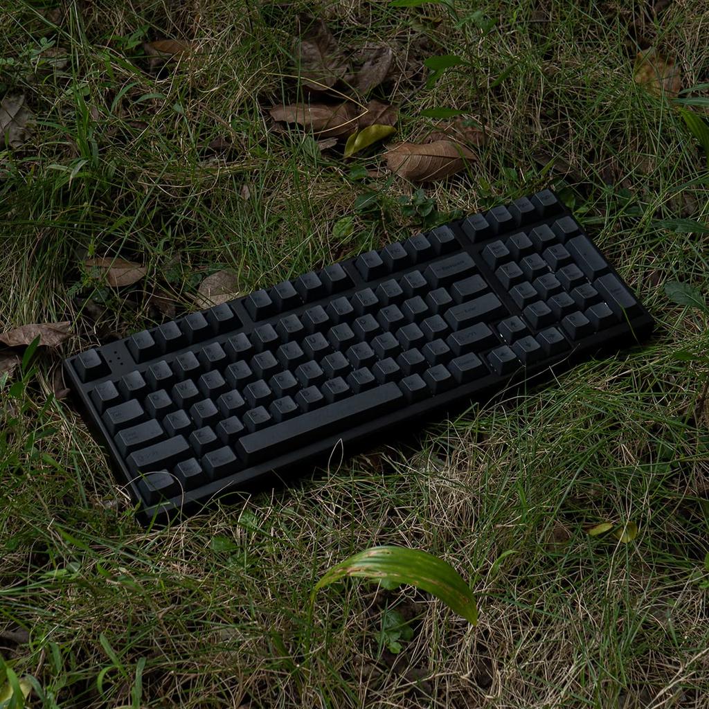 PBT Japanese Gray Keycaps, 144 Keys, Cherry Profile, DYE-Sub Custom Minimalist Keycaps, 61, 64, 68, 84, 87 Keys, for Cherry Gateron MX Switches and