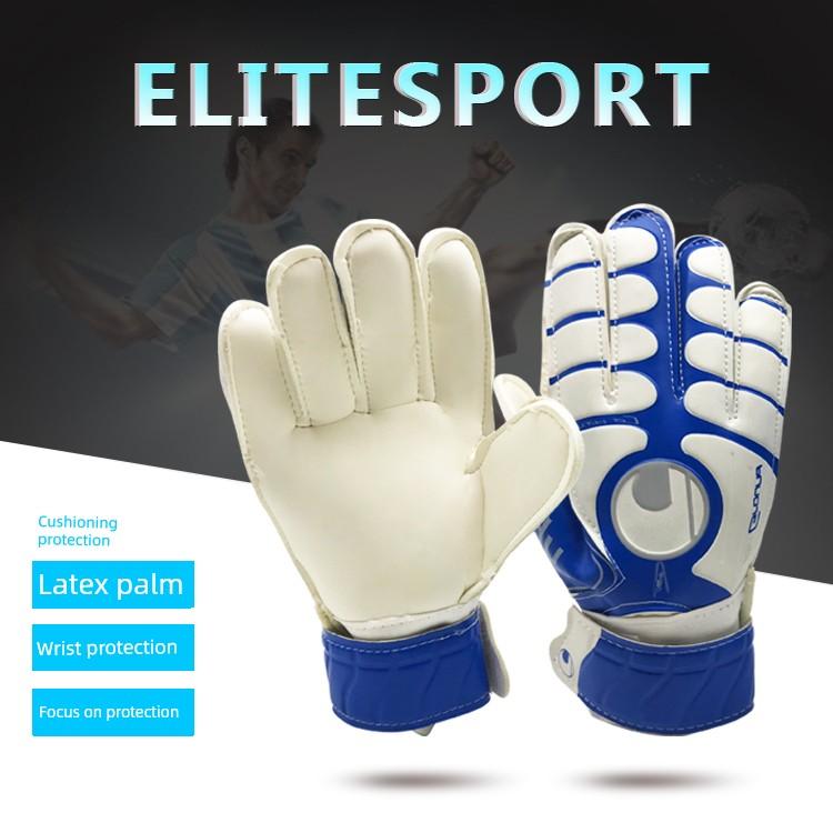 Kids Goalkeeper Gloves Gantry Football Training Goalkeeper Latex Non Slip Breathable Primary School Student Football Goalkeeper Gloves