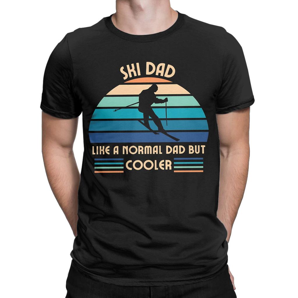 Ski Dad Cotton T Shirt For Men Summer  Aesthetic TShirts O Neck Harajuku Tees Oversize Printed Clothes