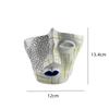 Resin Abstract Art Painted Flower Pot Colorful Figures Facial Sculptures Human Face Flower Pots Maya Statue Home Decoration