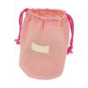 Fashionable Mesh Travel Toiletry Bag with Quick Closure Practical Polyester Cosmetic Pouch for Daily Commute and Outdoor Use