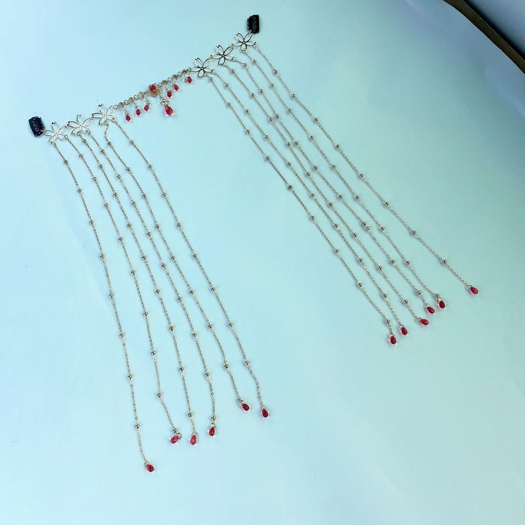 Flower Tassels, Eyebrows, Retro Fairy Drops, Hairpins, Curtains, Foreheads, Hanfu Antique Hair Accessories.