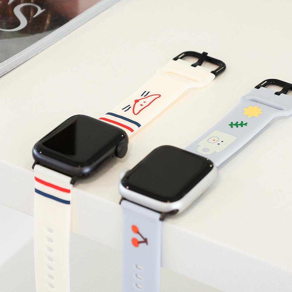 Beuleonchibeuladeo Apple Watch Silicone Strap Ver.5 For 38-41Mm