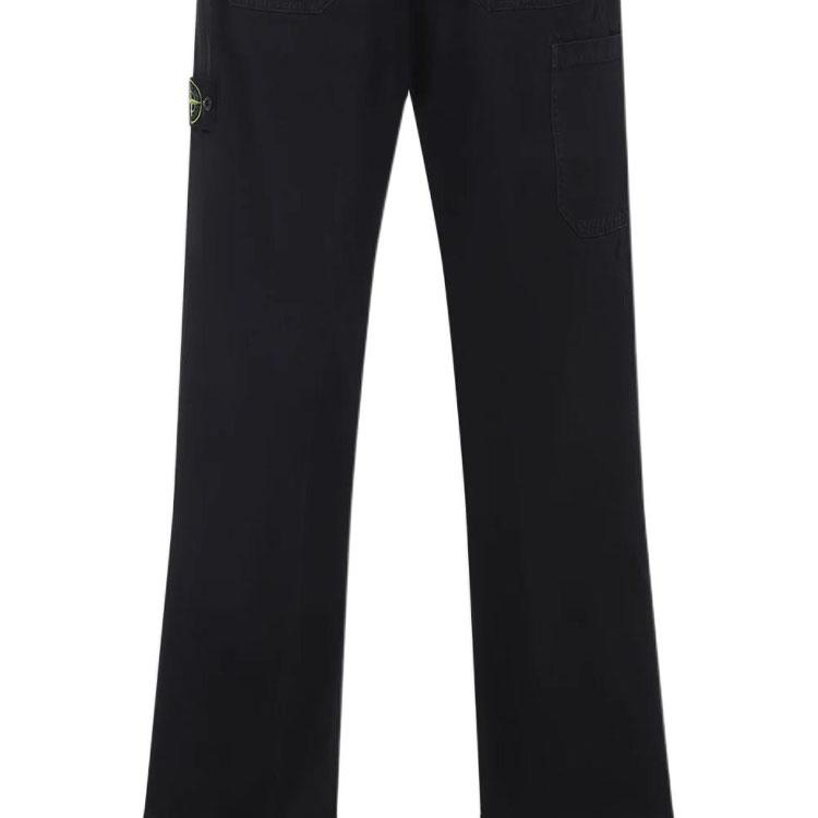 STONE ISLAND Logo Patch Straight Leg Trousers K2S153100008S0184-V0129