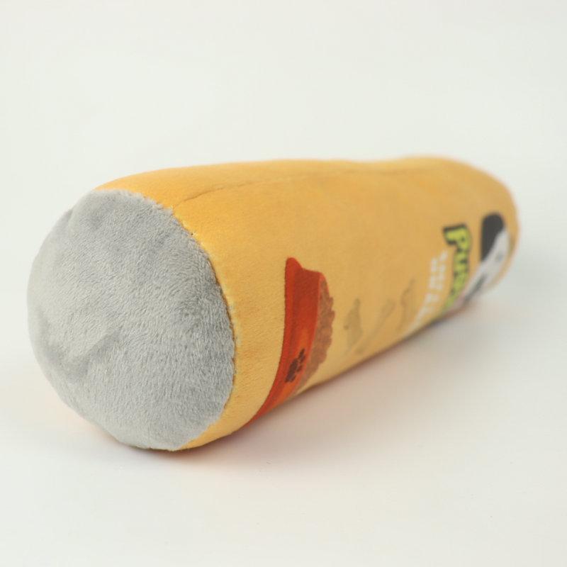 Dog Molar Toys Barrel Shape Sound Puppy Chew Plush Toy Bite Resistant Pet Interactive Playing Relieve Boredom Toy Accessories