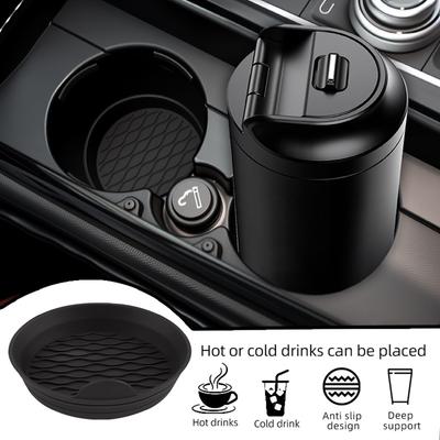 Car Cup Holder , Non, Silicone Cup Holder Insert, Universal for Most Vehicles, Car Interior Accessories for Men & Women