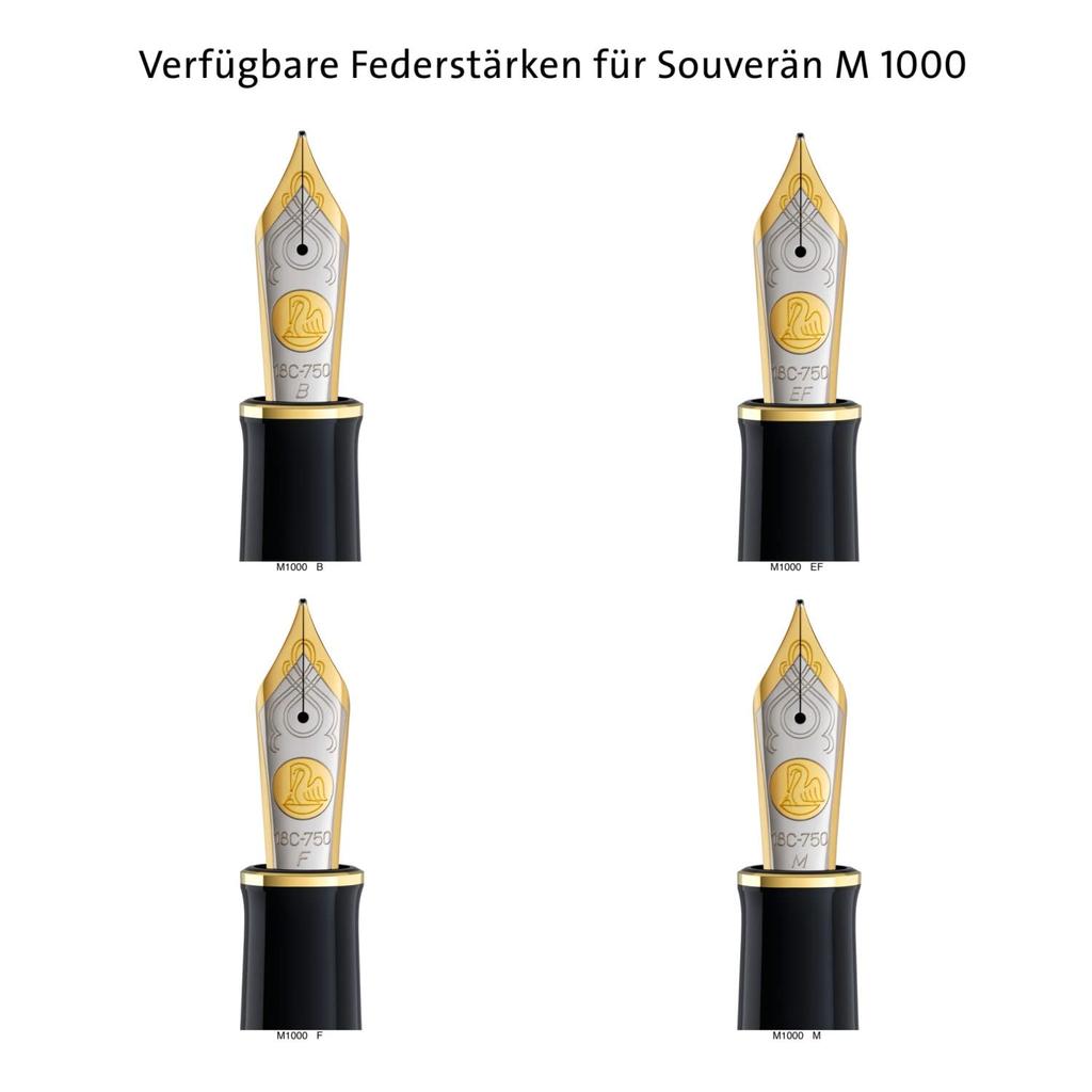 Souveran M1000 Green Stripe Fountain Pen M