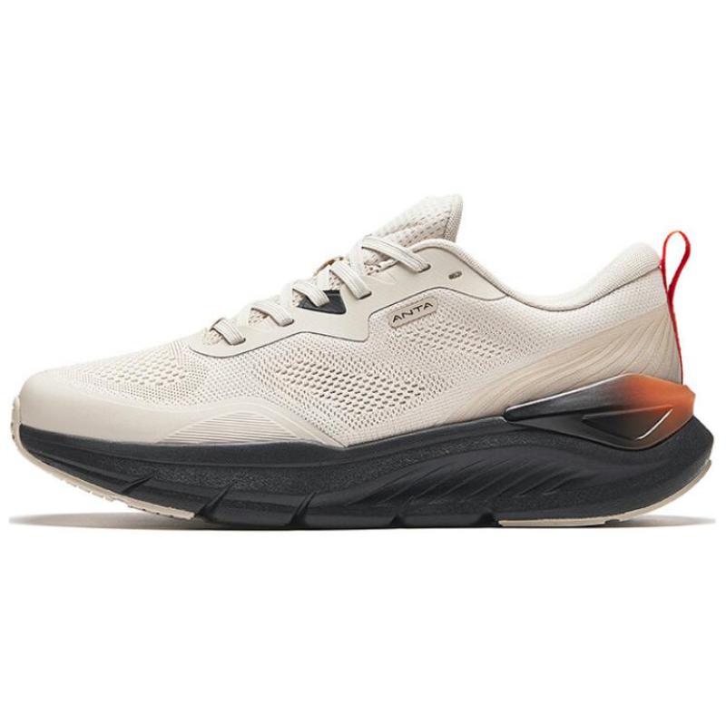 Anta Cushioning Low-Top Running Shoes Men s Beige Black Sneakers 112437718-4 39