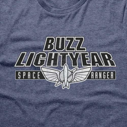 Toy Story Unisexowy T-shirt z odznaką Buzza Astrala dla dorosłych