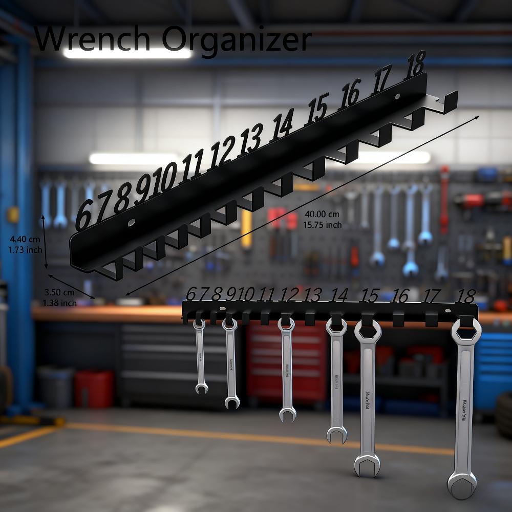 Car dashboard quality wrench sorting rack, portable wall mounted shelf for home use, entrance wall mounted black digital hook