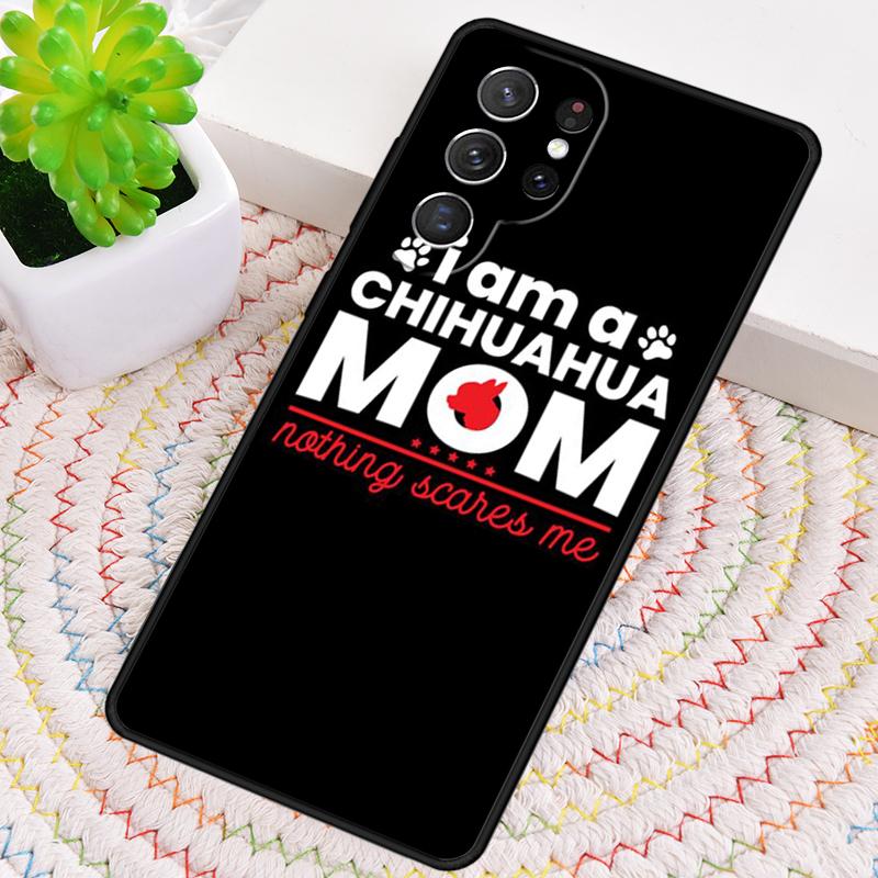 Cute Chihuahua Dog Mom Phone Case for Samsung Galaxy Note 10 Pro S26 Ultra S23 S24 FE S25 S21 S22 PLUS Shockproof Cove