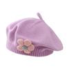Winter Toddlers Beret Princess Girls Warm Hat Lovely Knitted Caps Windproof Hats Baby Stylish Bonnet for Infant 6M-4T
