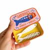 Fishbone Insert Sardine Jewelry Box Plastic Portable Jewelry Case Mini Jewelry Organizer  Daily Use